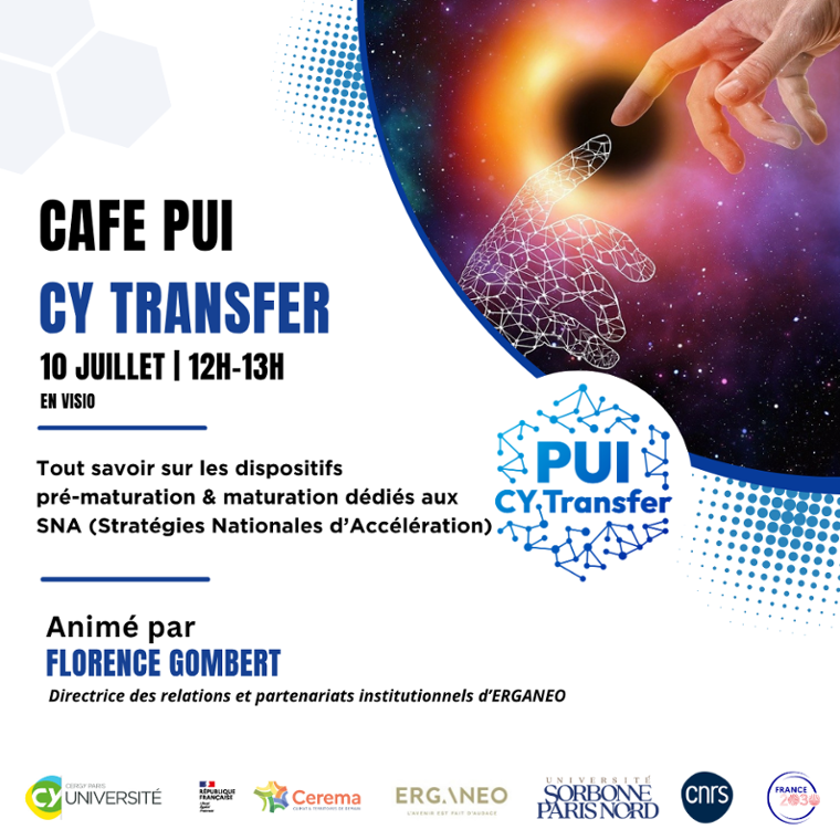 Café PUI CY Transfer, dispositifs  pré-maturation & maturation dédiés aux SNA